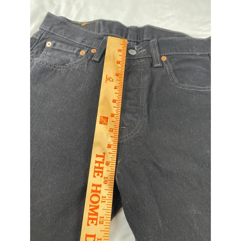 Levi's 501 Original Fit Jeans Mens 30x34 Black Excellent Straight Leg Button Fly